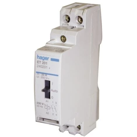 Contacteur Jour/nuit NF HAGER - HAGER : ETC225 1 Contacteur Jour/nuit NF HAGER - HAGER : ETC225
