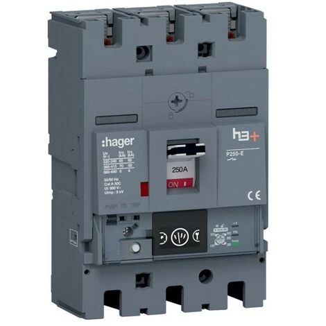 Disj.h3+P250 Ener 3x250A 70kA - APPAREILLAGE DE TETE HAGER HET250NR 2 Disj.h3+P250 Ener 3x250A 70kA - APPAREILLAGE DE TETE HAGER HET250NR – Image 2