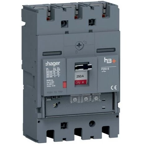 Disj.h3+P250 LSNI 3x250A 70kA - APPAREILLAGE DE TETE HAGER HET250GR 2 Disj.h3+P250 LSNI 3x250A 70kA - APPAREILLAGE DE TETE HAGER HET250GR – Image 2