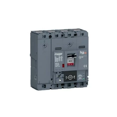 Disj.h3+P160 Ener 4x40A 50kA - APPAREILLAGE DE TETE HAGER HMS041NC 1 Disj.h3+P160 Ener 4x40A 50kA - APPAREILLAGE DE TETE HAGER HMS041NC