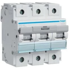 Disj.3P 15kA D-100A 4.5m - DISJONCTEURS MULTI. HAGER HMD390