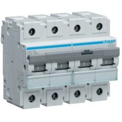 Disj.4P 15kA C-125A 6m - DISJONCTEURS MULTI. HAGER HMC499