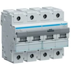 Disj.4P 15kA C-100A 6m - DISJONCTEURS MULTI. HAGER HMC490