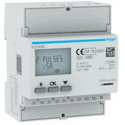 COMPTEUR TRI IND. MID - GESTION DU BATIMENT HAGER ECP300C