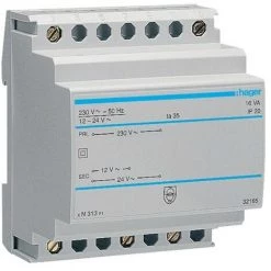Transfo Sécu 16VA 230/12-24V - COMMANDE SIGNAL HAGER ST313