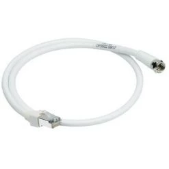 Cordon TV RJ45/fiche F 0.60m - SYSTEMES VDI HAGER TN722
