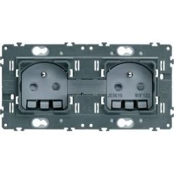 Mécanisme HAGER Gallery De Prises De Courant 2P+T Double WXF122