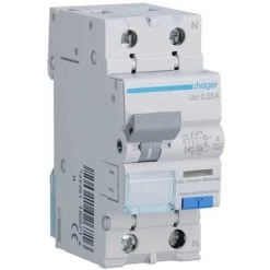 Disjoncteur Différentiel Hager 1P+N 30MA 16A ADA816H