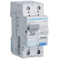 Disjoncteur Différentiel Hager 1P+N 300MA 16A AFA916H
