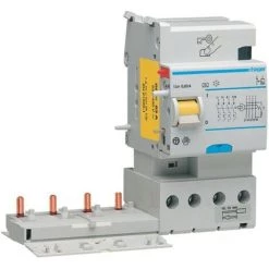Hager Blocage Différentiel 4P 63A 30mA AC 3 Modules BD464N