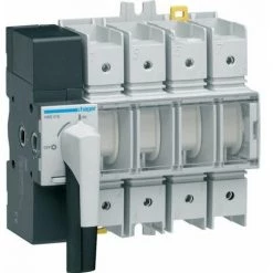 Isolateur Hager 4P 160A Avec 8 Modules Avec Commutateur Rotatif HAE416