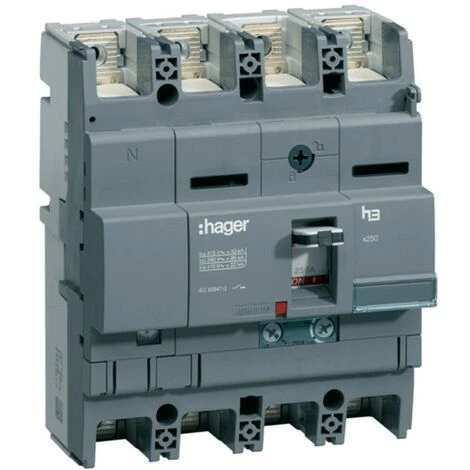 Hager 4P 250A 40KA X250 HNB251H Disjoncteur Thermo-magnétique 1 Hager 4P 250A 40KA X250 HNB251H Disjoncteur Thermo-magnétique