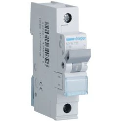 Interrupteur Magnétothermique Hager 1P 16A 4.5 KA C 1 Formulaire MYN116