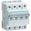 Interrupteur Magnétothermique Hager 4P 63A 10KA-C 4 Modules NCN463A