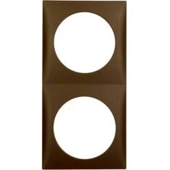 HAGER BERKER 0918262511 RAHMEN 2FACH INTEGRO FLOW BRAUN, MATT -France HAGER Soldes Boutique 14713806 3