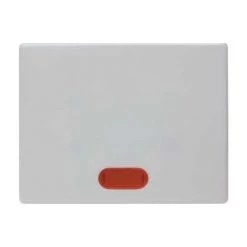 HAGER ARSYS ? TOUCHE AVEC LENTILLE EN PLASTIQUE BLANC POLAIRE