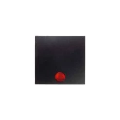 HAGER ? TOUCHE AVEC LENTILLE POUR MÉCANISME SIMPLE ANTHRACITE