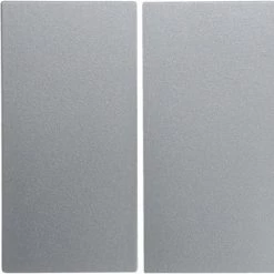 HAGER B1 ? TOUCHE SANS LENTILLE POUR MÉCANISME DOUBLE ALUMINIUM