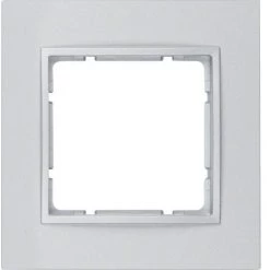 HAGER B7 ? CADRE 1 POSTE ALUMINIUM MAT