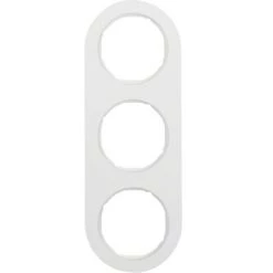 HAGER R. CLASSIC ? CADRE RCLASSIC 3 ÉLÉMENTS BLANC POLAIRE BRILLANT