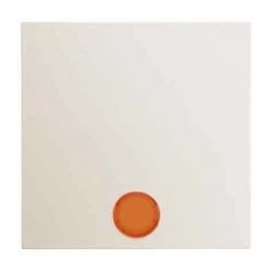 HAGER S1 ? TOUCHE AVEC LENTILLE POUR INTERRUPTEUR BRILLANT BLANC