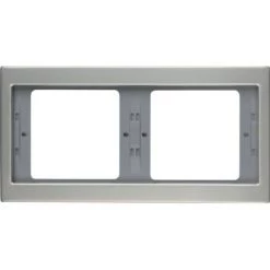 HAGER K5 ? CADRE 2 POSTES HORIZONTAL ACIER INOXYDABLE -France HAGER Soldes Boutique 14724807 3