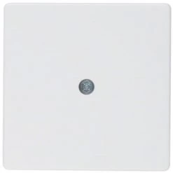 HAGER Q.1 ? PLAQUE SORTIE CABLES BLANC POLAIRE