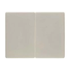 HAGER ARSYS ? TOUCHE DOUBLE EN PLASTIQUE BLANC