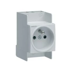 Prise Modulaire SNS216 HAGER 2P+T 16A 230V Sans Vis