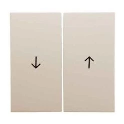 HAGER S.1 ? DOUBLE TOUCHE FLÈCHES POUR VOLET ROULANT SÉRIE 1 BLANC