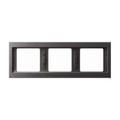 HAGER K1 ? CADRE 3 POSTES HORIZONTAL ANTHRACITE