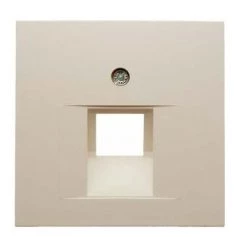 HAGER ARSYS ? PLAQUE CENTRALE AVEC 1 PRISE S1 GLOSS BLANC