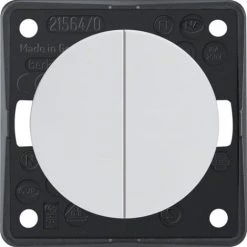 HAGER INTEGRO ? POUSSOIR DOUBLE AVEC TERMINAL COMUN BLANC POLAIRE