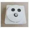 Prise TV+FM+SAT 1 Câble Coaxial Saillie Blanche Complète ATEHA HAGER WJC256