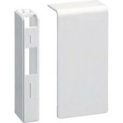 HAGER SL2008069010 Système De Plinthe électrique Tehalit Embout Dextrémité Blanc Pur (RAL 9010)