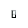 Essensya Plaque 2 Postes Verticale Entraxe 57mm Noire HAGER WE406N