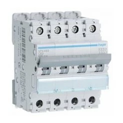 HAGER Disjoncteur NFN463 - 4P - 63A - 6/10kA - 400V - 50/60 Hz