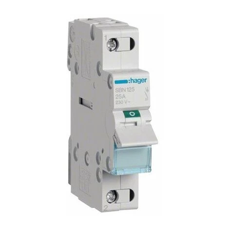 HAGER Interrupteur De Coupure - 1P - 25A - 230V 1 HAGER Interrupteur De Coupure - 1P - 25A - 230V