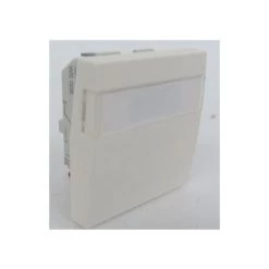 Interrupteur Va-et-vient SYSTO Porte-étiquette 10A 2 Modules Blanc HAGER WS006