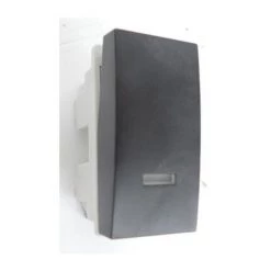 Interrupteur SYSTO Va-et-vient à Voyant 10A 1 Module Noir HAGER WS013N