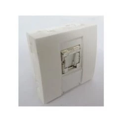 Prise RJ45 SYSTO Catégorie 5e STP Pour Grade 1 2 Modules Blanc HAGER WS217