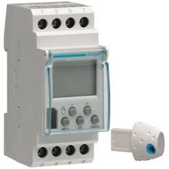 Hager-04562 HAGER 04562 - Horloge Astronomique 1 Voie Sur 7 Jours + Clé De Programmation
