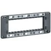 Hager WS453 Support à Vis 6 Modules Pour Plaque Triple Systo - Noir
