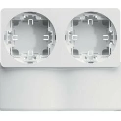 Support Double Appareillage Saillie Ateha Pour ATA12x50 Blanc Polaire HAGER ATA12592