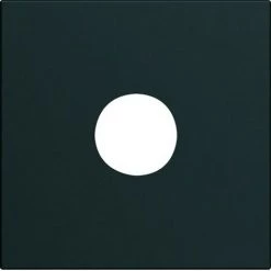 Enjoliveur Prise TV Hager Gallery - 2 Modules - Noir - Noir