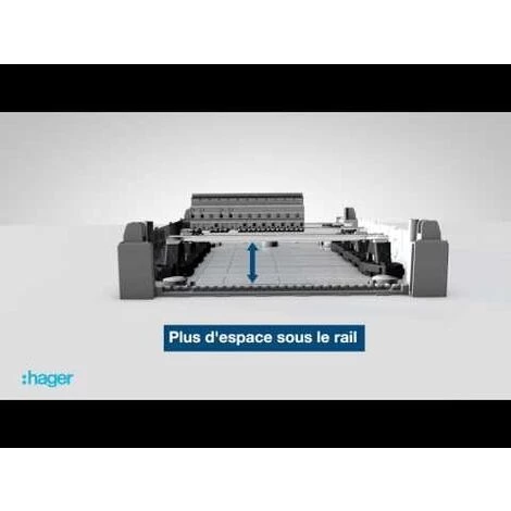 HAGER Porte Opaque Pour Coffret Vega Largeur 18 Modules Hauteur 3 Rangées 2 HAGER Porte Opaque Pour Coffret Vega Largeur 18 Modules Hauteur 3 Rangées – Image 2