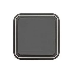 HAGER Cubyko Prise 2PT Encastré Gris IP55 - Gris