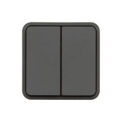 HAGER Cubyko Double Inter VV Associable Gris IP55 - Gris -France HAGER Soldes Boutique 34201010 3