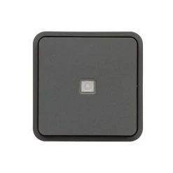 HAGER Cubyko Inter VV Témoin Associable Gris IP55 - Gris