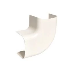 HAGER Angle Plat P CLM65090 P 65mm H 90mm IK08IK10 PVC Rigide RAL 9010 Blanc Paloma - Blanc